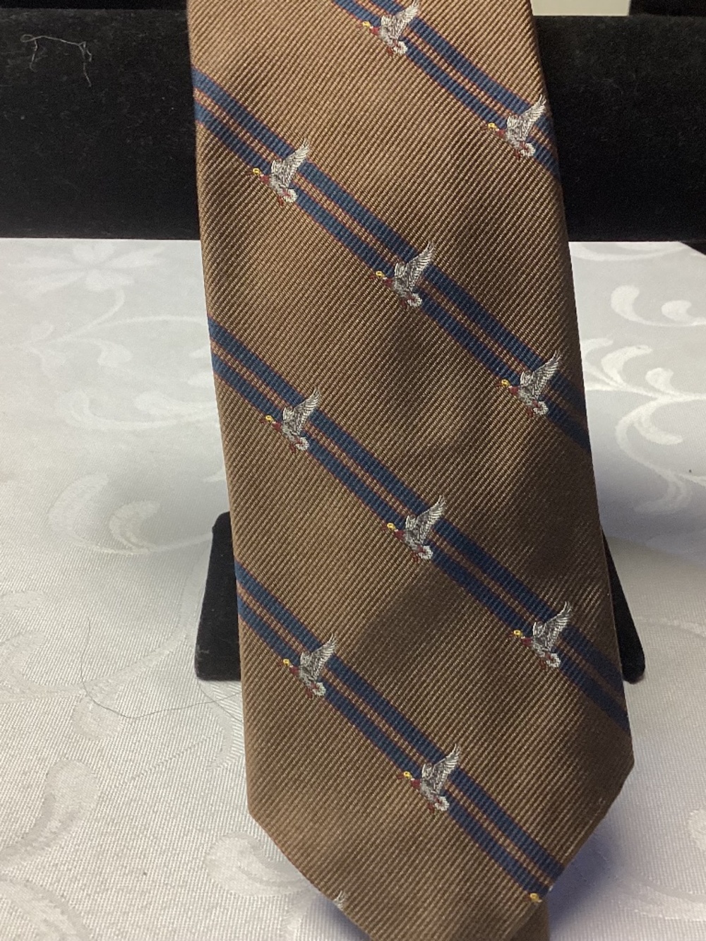 Vintage Rooster Mens TIE. With DUCKS. SKINNY TIE NEW